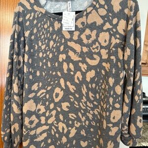 Simply Southern Animal Print Long Sleeve Top